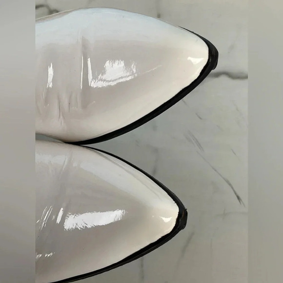 Comme des Garçons bone patent leather Chelsea Boots size 23/7 - Picture 13 of 17